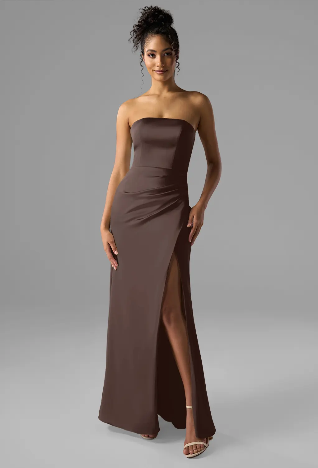 AW Syeda Seal Brown  Plus Size Dresses